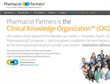 Tablet Screenshot of pharmacistpartners.com